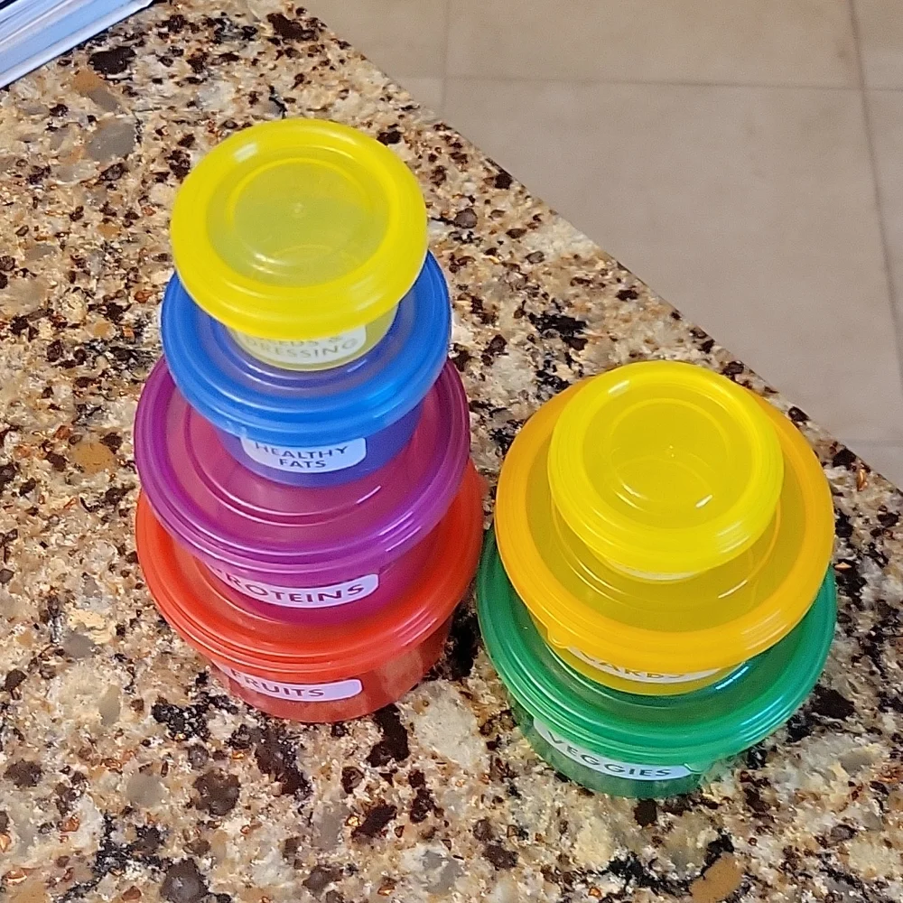Portion Control Containers, like new - Picture 2 of 2